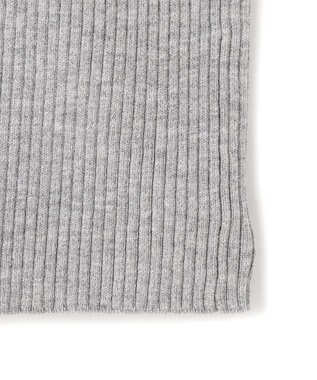 UNFILO L マイビューティ リブボートネック ニット グレー