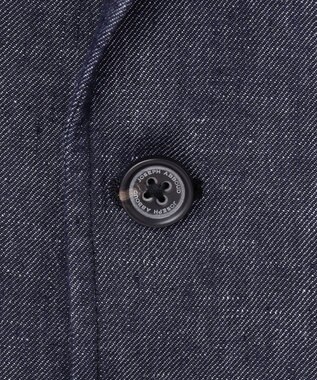 JOSEPH ABBOUD 【JAPANファブリック/セットアップ/清涼】LINEN DENIM ジャケット ネイビー系