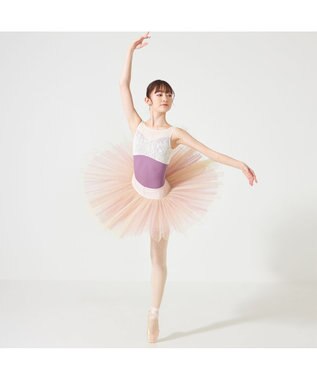 Chacott ◎【Nela ライン】ノースリーブレオタード パープル