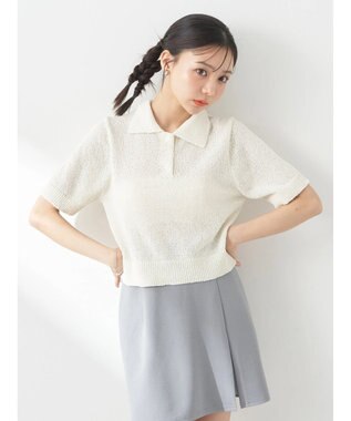 earth music&ecology ループヤーンプルオーバー Ivory