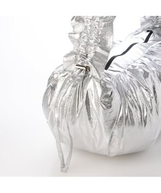 UNBILLION カシュカシュ cachecache / フリルハンドルタックショルダー シルバー