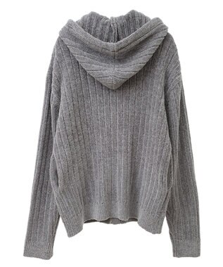 CRAFT STANDARD BOUTIQUE アニマル刺繍ニットZIPパーカー Ivory