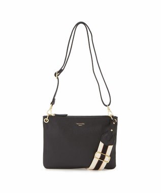 TOPKAPI 【TREASURE TOPKAPI】ストライプベルト・レザー2wayショルダーバッグ ブラック