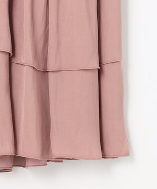 Feroux アシンメトリーティアード スカート ピンク系