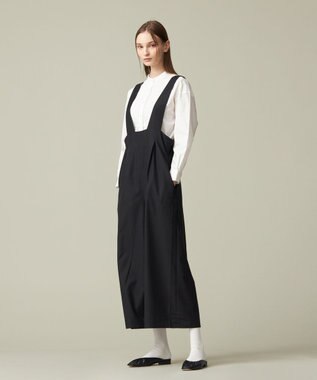 J.PRESS YORK STREET 【WOMEN】コットンタイプライター バンドカラーブラウス アイボリー系