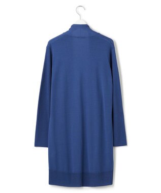 23区 【洗える】サステナブルウール ショールカラー カーディガン ダルブルー系
