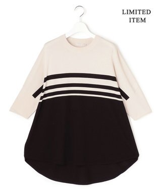 ICB 【先行予約・WEB限定カラーあり】VIS/NYハイゲージ プルオーバーニット トープ×ブラックボーダー［WEB限定］