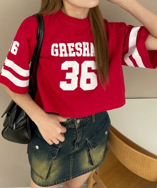 WEGO ナンバリングショートT レッド