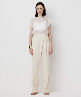 NAVE 【Nave・セットアップ可】ウールポリエステルツイルパンツ アイボリー系