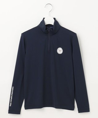 23区GOLF 【WOMEN】ソフトクール ハーフジップ ネイビー系