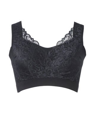 BRADELIS New York 【BRADELIS NewYork peace】　素肌しっとりハッピーバストブラ23 とろけるような肌ざわりで美胸メイクする補正ブラ ブラック