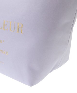 Maison de FLEUR ブランドロゴフリルハンドルトートSバッグ Lilac