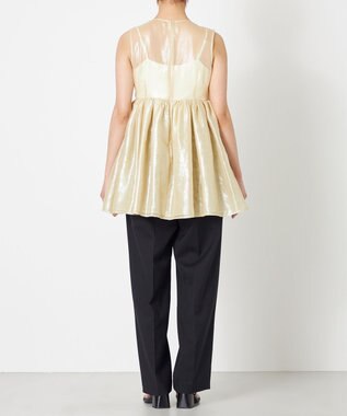 NAVE 【Nave・シアー素材】ラメボイル ブラウス アイボリー系