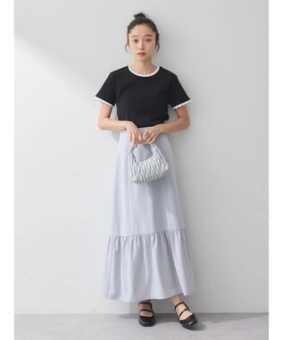 earth music&ecology マルチウェイビスチェリボンキャミワンピース Blue Gray