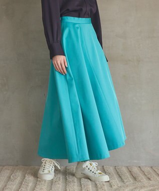 GRACE CONTINENTAL イレギュラーフレアスカート グリーン