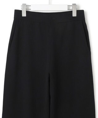 23区 【VERY9月号掲載/洗える/吊り干しOK】ヴィスコースストレッチ ワイド パンツ ブラック系