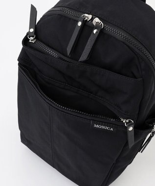 LA BAGAGERIE 【MONICA】サイドジップリュックサック ブラック
