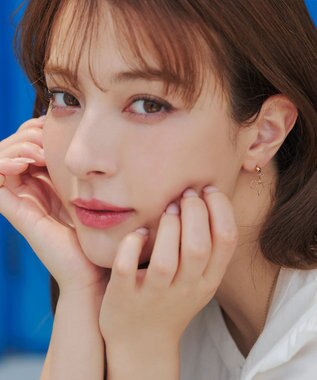 Tiaclasse 【安田美沙子さん着用/金属アレルギー対応/選べる2TYPE】チェーンリボン イヤリング・ピアス ゴールドB（ピアス）