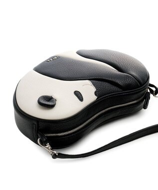 IBIZA アニマーダ　牛革　ショルダーバッグ(S)(パンダ) 黒