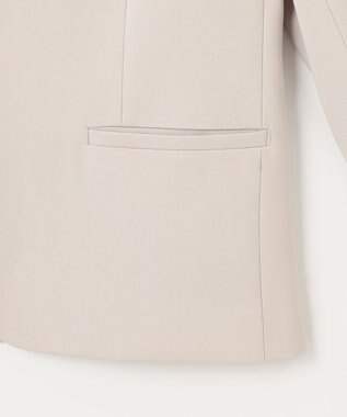 ANY L 【手洗い可/ストレッチ/セットアップ可】イージーケアジャケット ベージュ