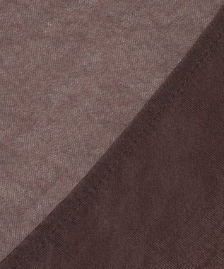 uncrave シアー オーガンジー ペプラム トップス ブラウン