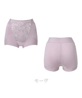 BRADELIS New York 【BRADELIS NewYork peace ブラデリス】ハートのお尻に格上げショーツ24 深め 綿混 伸縮性抜群 程よくフィットしてキュッと上がる モーヴ