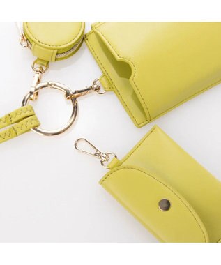 UNBILLION cachecache 多機能スマホショルダーバッグ グリーン