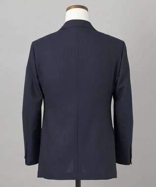 GOTAIRIKU 【御幸毛織】Superio160 ウールモヘヤシルクカシミヤ　スーツ（ネイビーストライプ） ネイビー系1