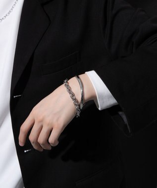 WEGO 【ユニセックス着用ITEM】M2Pステンレスバングルブレス 柄2