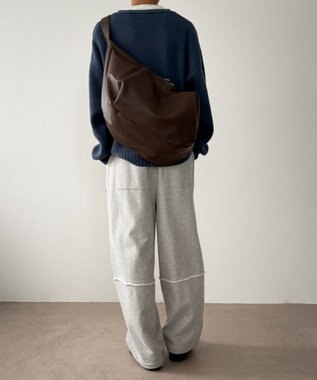 WEGO 【ユニセックス着用ITEM】タックポケットBIGショルダー ブラウン