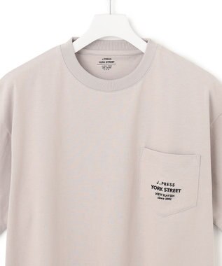 J.PRESS YORK STREET 【UNISEX】ワンポイント刺繍 ポケットTシャツ ベージュ系