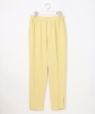 UNFILO 【ストレッチ/洗える】出会えるパンツ テーパード ライトイエロー系