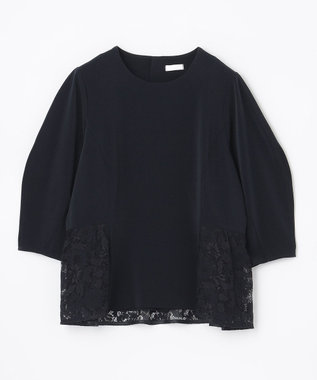 ANY 【洗濯機可・セットアップ】ブラウスパンツセットアップ ネイビー系