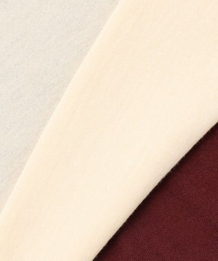 BEIGE， LA MONNAIE /  カラーブロッキングタートルニット Butter × Bordeaux