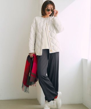 23区 S 【VERY掲載/洗える】コットンエアーダンボール サイドジップ カットソー ベージュ系