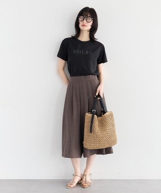 YECCA VECCA 【UVカット】ガウチョパンツ Brown