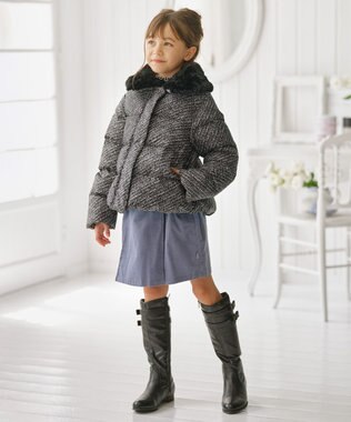 組曲 KIDS 【150-170㎝】ショートダウン ツイード系5