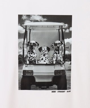 PW CIRCULUS 【UNISEX】【ストレッチ/UVケア/接触冷感/防透】バック フォト Tシャツ ホワイト系