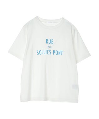 Green Parks フレンチロゴレギュラーＴシャツ Off White