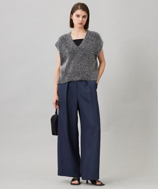 ICB 【洗える】 ルレックスファー ベスト グレー系