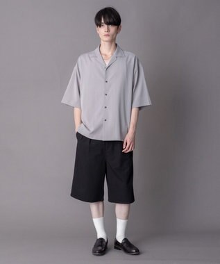 WEGO 【ユニセックス着用ITEM】クレープオープンカラーシャツ（SS） グレー
