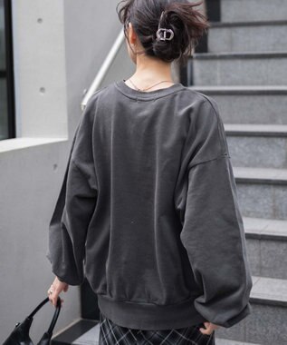 WEGO ヴィンテージライクピグメントスウェット 柄1