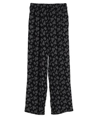 CRAFT STANDARD BOUTIQUE レーヨンイージーパンツ Flower Black