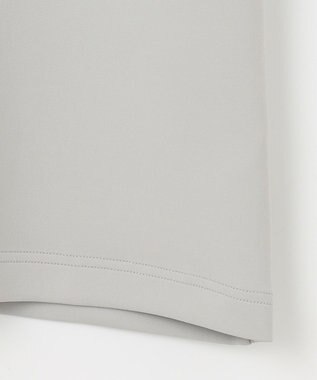 23区GOLF 【23Fondation】【吸水速乾/UVケア】ライトダンボール モックネック ライトグレー系