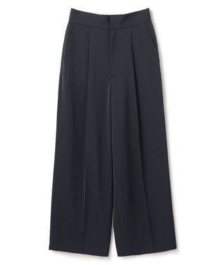 uncrave マット サテン ワイドパンツ（uncrave STANDARD） ネイビー