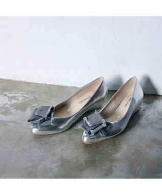 MODE ET JACOMO <MODE ET JACOMO>２WAYリボンコサージュウエッジパンプス