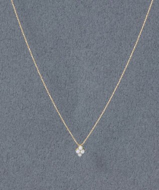 Phoebe 〈金属アレルギー対応〉ミニパールクラスターネックレス　小粒パール