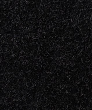 ICB L 【洗える】ペーパーモールブレンド ニットジャケット ブラック系