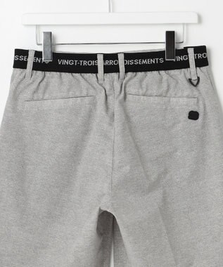 23区GOLF 【MEN】【キングサイズ/ストレッチ】クールドット柄ハーフパンツ ライトグレー系5