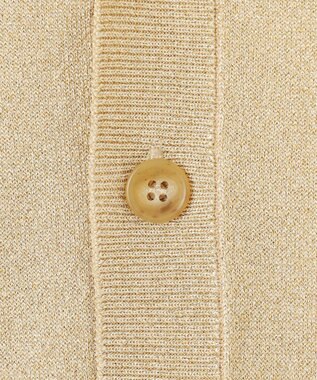 NAVE 【Nave・洗える】ラメニット カーディガン ゴールド系